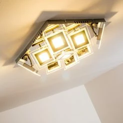 Hofstein Cerreto Deckenleuchte LED Chrom, 9-flammig -Bürolampen Verkäufe cerreto deckenleuchte c29533f 9a 12