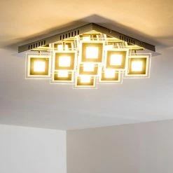 Hofstein Cerreto Deckenleuchte LED Chrom, 9-flammig -Bürolampen Verkäufe cerreto deckenleuchte c29533f 9a 15