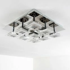 Hofstein Cerreto Deckenleuchte LED Chrom, 9-flammig -Bürolampen Verkäufe cerreto deckenleuchte c29533f 9a 17