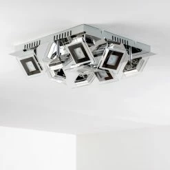 Hofstein Cerreto Deckenleuchte LED Chrom, 9-flammig -Bürolampen Verkäufe cerreto deckenleuchte c29533f 9a 9