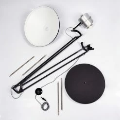 Hofstein Chara Stehleuchte Schwarz, Silber, 1-flammig -Bürolampen Verkäufe chara stehleuchte h3413883 4