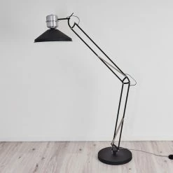 Hofstein Chara Stehleuchte Schwarz, Silber, 1-flammig -Bürolampen Verkäufe chara stehleuchte h3413883 7