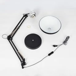 Hofstein Chara Tischleuchte Schwarz, Silber, 1-flammig -Bürolampen Verkäufe chara tischleuchte h3413296 4