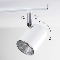 Hofstein Chennai Deckenleuchte LED Chrom, Weiß, 4-flammig -Bürolampen Verkäufe chennai deckenleuchte h3319635 2