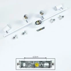 Hofstein Chennai Deckenleuchte LED Chrom, Weiß, 4-flammig -Bürolampen Verkäufe chennai deckenleuchte h3319635 4