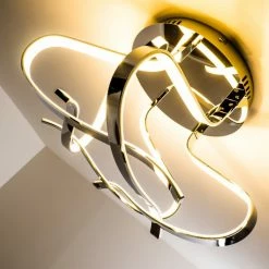 Hofstein Colle Deckenleuchte LED Chrom, 1-flammig -Bürolampen Verkäufe colle deckenleuchte h167404 10