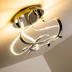 Hofstein Colle Deckenleuchte LED Chrom, 1-flammig -Bürolampen Verkäufe colle deckenleuchte h167404 11