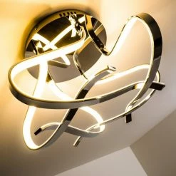 Hofstein Colle Deckenleuchte LED Chrom, 1-flammig -Bürolampen Verkäufe colle deckenleuchte h167404 16