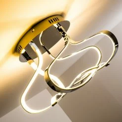 Hofstein Colle Deckenleuchte LED Chrom, 1-flammig -Bürolampen Verkäufe colle deckenleuchte h167404 4