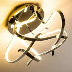 Hofstein Colle Deckenleuchte LED Chrom, 1-flammig -Bürolampen Verkäufe colle deckenleuchte h167404 5