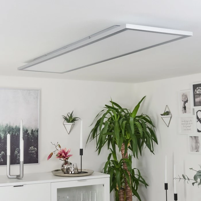 Hofstein Colminy Deckenpanel LED Silber, 1-flammig 4 Hofstein Colminy Deckenpanel LED Silber, 1-flammig – Bild 4