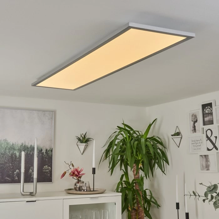 Hofstein Colminy Deckenpanel LED Silber, 1-flammig 6 Hofstein Colminy Deckenpanel LED Silber, 1-flammig – Bild 6