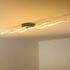 Hofstein Coquitlam Deckenleuchte LED Edelstahl, 3-flammig 30 Hofstein Coquitlam Deckenleuchte LED Edelstahl, 3-flammig -Bürolampen Verkäufe coquitlam deckenleuchte h3011447 11