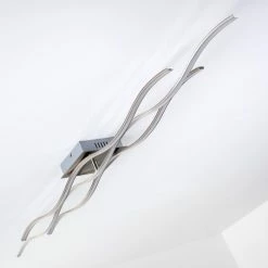 Hofstein Coquitlam Deckenleuchte LED Edelstahl, 3-flammig 34 Hofstein Coquitlam Deckenleuchte LED Edelstahl, 3-flammig -Bürolampen Verkäufe coquitlam deckenleuchte h3011447 15