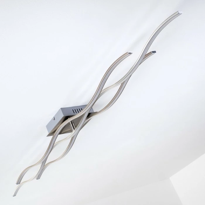 Hofstein Coquitlam Deckenleuchte LED Edelstahl, 3-flammig 16 Hofstein Coquitlam Deckenleuchte LED Edelstahl, 3-flammig – Bild 16