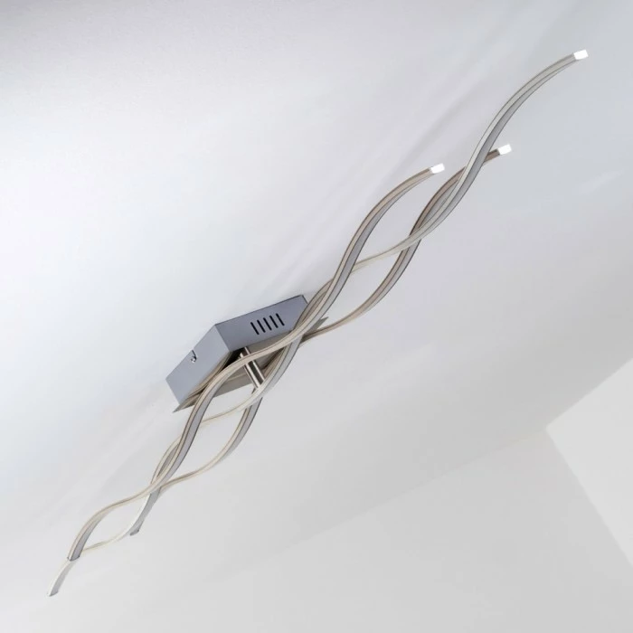 Hofstein Coquitlam Deckenleuchte LED Edelstahl, 3-flammig 18 Hofstein Coquitlam Deckenleuchte LED Edelstahl, 3-flammig – Bild 18