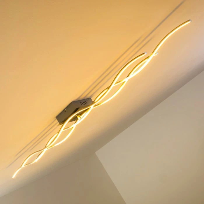 Hofstein Coquitlam Deckenleuchte LED Edelstahl, 3-flammig 9 Hofstein Coquitlam Deckenleuchte LED Edelstahl, 3-flammig – Bild 9