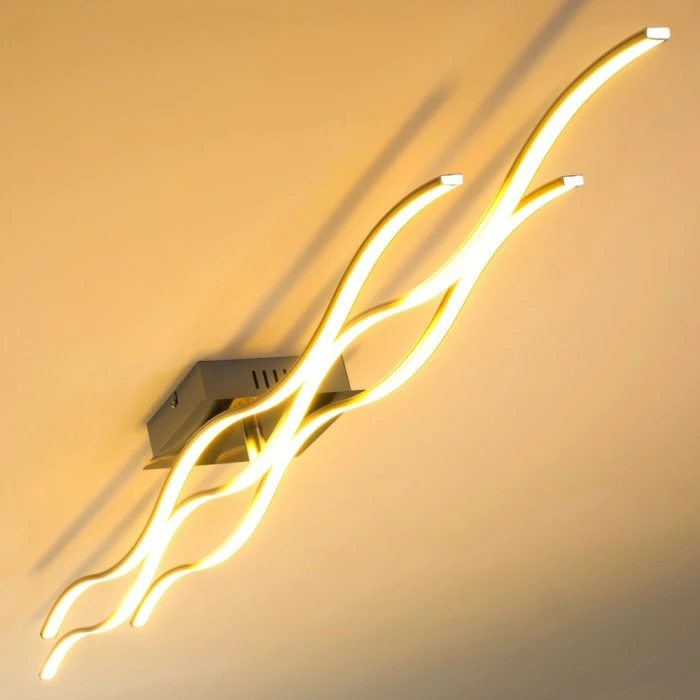 Hofstein Coquitlam Deckenleuchte LED Edelstahl, 3-flammig 10 Hofstein Coquitlam Deckenleuchte LED Edelstahl, 3-flammig – Bild 10