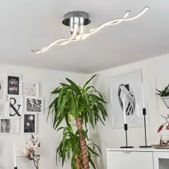 Hofstein Corato Deckenleuchte LED Chrom, 1-flammig -Bürolampen Verkäufe corato deckenleuchte h167985 6