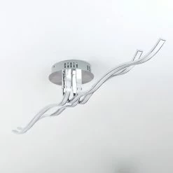 Hofstein Corato Deckenleuchte LED Chrom, 1-flammig -Bürolampen Verkäufe corato deckenleuchte h167985 7