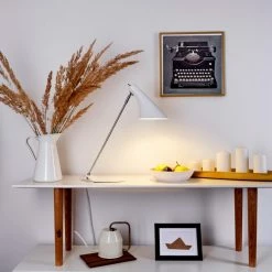 Hofstein Corralcay Tischleuchte Chrom, Weiß, 1-flammig -Bürolampen Verkäufe corralcay tischleuchte h3408032 6