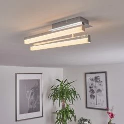 Hofstein Dawson Deckenleuchte LED Chrom, 2-flammig -Bürolampen Verkäufe dawson deckenleuchte h3436561 10