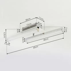 Hofstein Dawson Deckenleuchte LED Chrom, 2-flammig -Bürolampen Verkäufe dawson deckenleuchte h3436561 3