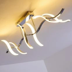 Hofstein Deckenleuchte Andria LED Chrom, 6-flammig -Bürolampen Verkäufe deckenleuchte andria h167862 16