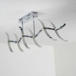 Hofstein Deckenleuchte Andria LED Chrom, 6-flammig -Bürolampen Verkäufe deckenleuchte andria h167862 25