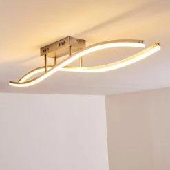 Hofstein Deckenleuchte Atina LED Nickel-Matt, 1-flammig -Bürolampen Verkäufe deckenleuchte atina h167978 do1 12