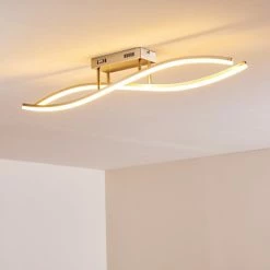 Hofstein Deckenleuchte Atina LED Nickel-Matt, 1-flammig -Bürolampen Verkäufe deckenleuchte atina h167978 do1 9