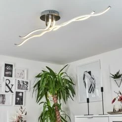 Hofstein Deckenleuchte CORATO LED Nickel-Matt, 1-flammig 22 Hofstein Deckenleuchte CORATO LED Nickel-Matt, 1-flammig -Bürolampen Verkäufe deckenleuchte corato h169811 do3 10