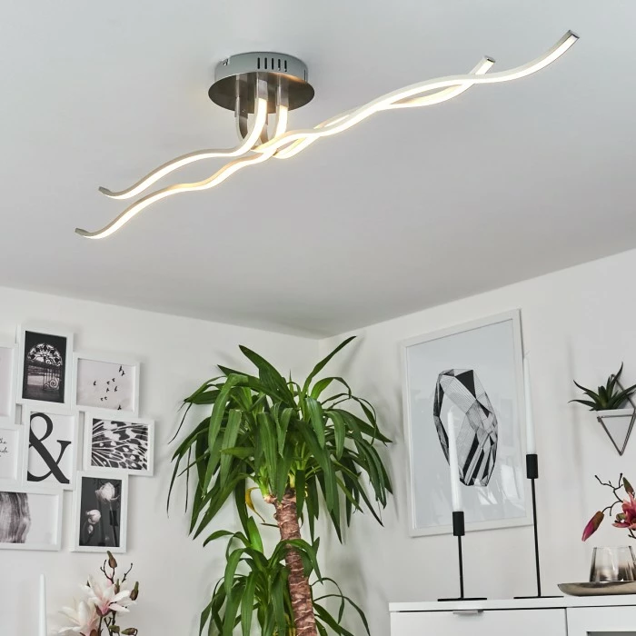 Hofstein Deckenleuchte CORATO LED Nickel-Matt, 1-flammig 11 Hofstein Deckenleuchte CORATO LED Nickel-Matt, 1-flammig – Bild 11