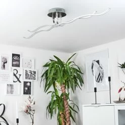 Hofstein Deckenleuchte CORATO LED Nickel-Matt, 1-flammig 23 Hofstein Deckenleuchte CORATO LED Nickel-Matt, 1-flammig -Bürolampen Verkäufe deckenleuchte corato h169811 do3 11