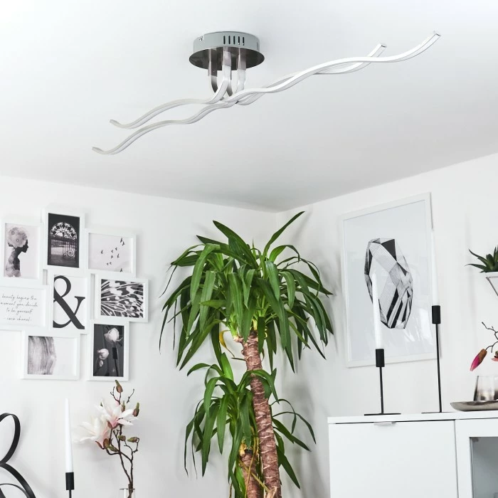 Hofstein Deckenleuchte CORATO LED Nickel-Matt, 1-flammig 12 Hofstein Deckenleuchte CORATO LED Nickel-Matt, 1-flammig – Bild 12