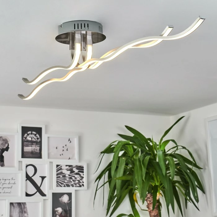 Hofstein Deckenleuchte CORATO LED Nickel-Matt, 1-flammig 9 Hofstein Deckenleuchte CORATO LED Nickel-Matt, 1-flammig – Bild 9