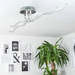 Hofstein Deckenleuchte CORATO LED Nickel-Matt, 1-flammig 21 Hofstein Deckenleuchte CORATO LED Nickel-Matt, 1-flammig -Bürolampen Verkäufe deckenleuchte corato h169811 do3 9