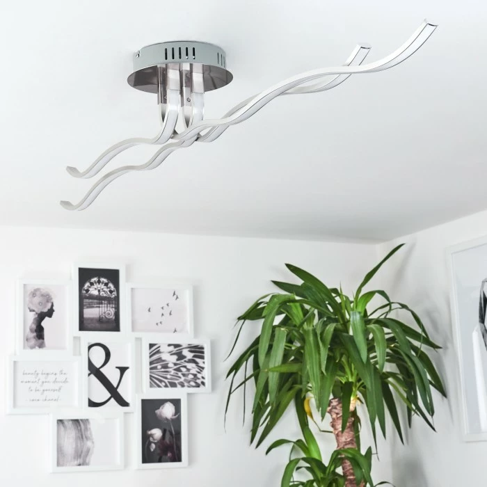 Hofstein Deckenleuchte CORATO LED Nickel-Matt, 1-flammig 10 Hofstein Deckenleuchte CORATO LED Nickel-Matt, 1-flammig – Bild 10