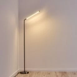 Hofstein Deje Stehleuchte LED Nickel-Matt, 1-flammig -Bürolampen Verkäufe deje stehleuchte h3306772 11