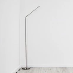 Hofstein Deje Stehleuchte LED Nickel-Matt, 1-flammig -Bürolampen Verkäufe deje stehleuchte h3306772 16