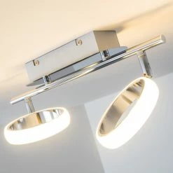 Hofstein Dobris Deckenspot LED Chrom, 2-flammig -Bürolampen Verkäufe dobris deckenspot h166889 12