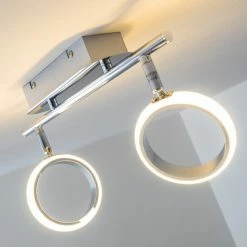 Hofstein Dobris Deckenspot LED Chrom, 2-flammig -Bürolampen Verkäufe dobris deckenspot h166889 13