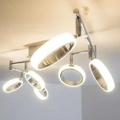 Hofstein Dobris Deckenspot LED Chrom, 6-flammig -Bürolampen Verkäufe dobris deckenspot h166919 13