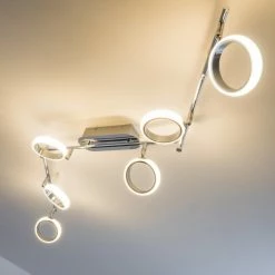 Hofstein Dobris Deckenspot LED Chrom, 6-flammig -Bürolampen Verkäufe dobris deckenspot h166919 8