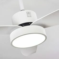 Hofstein Doha Deckenventilator LED Weiß, 1-flammig, Fernbedienung -Bürolampen Verkäufe doha deckenventilator h3372746 14