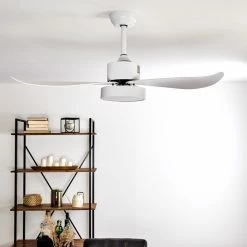 Hofstein Doha Deckenventilator LED Weiß, 1-flammig, Fernbedienung -Bürolampen Verkäufe doha deckenventilator h3372746 16