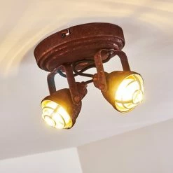 Hofstein Drobak Deckenleuchte Rostfarben, 2-flammig -Bürolampen Verkäufe drobak deckenleuchte h3293782 do1 7