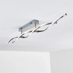 Hofstein Dundas Deckenleuchte LED Edelstahl, 2-flammig -Bürolampen Verkäufe dundas deckenleuchte h3009697 6