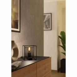 Eglo Leuchten Eglo CATTERICK Tischleuchte Schwarz, 1-flammig