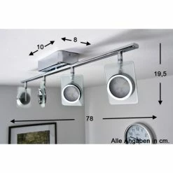 Eglo Leuchten Eglo TINNARI Lichtschiene LED Chrom, 4-flammig -Bürolampen Verkäufe eglo tinnari lichtschiene 91635 do1 1